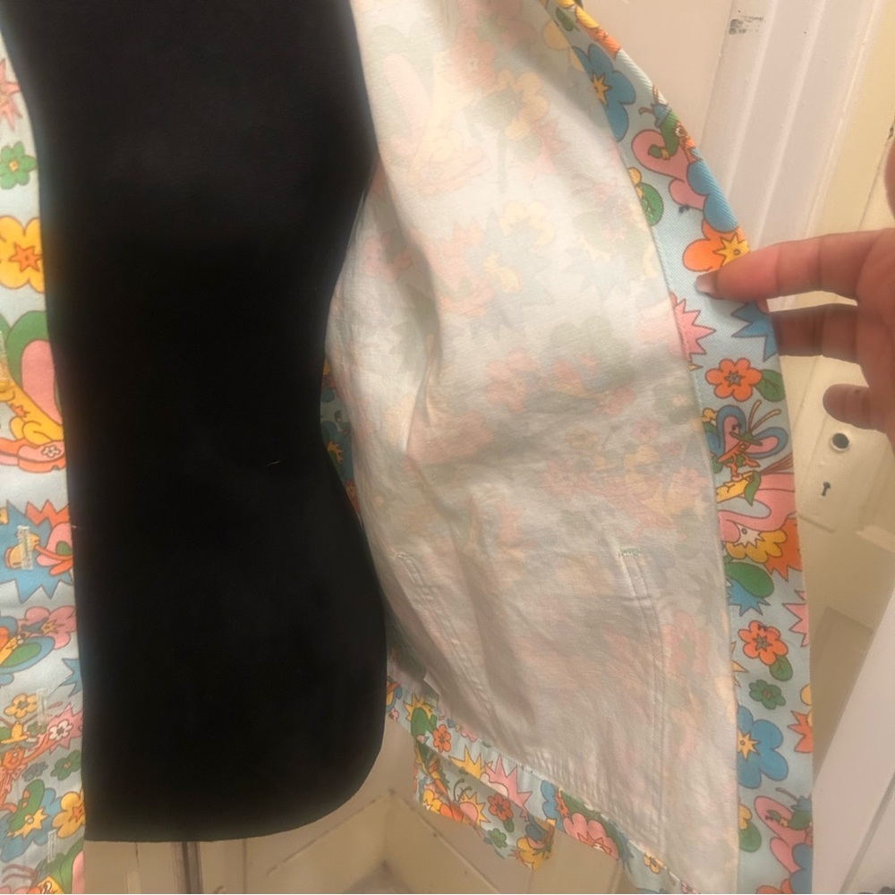 BIG BUD PRESS Floral Button-Up Jacket 70s Brady Bunch Good Times Streetwear - Picture 3 of 8